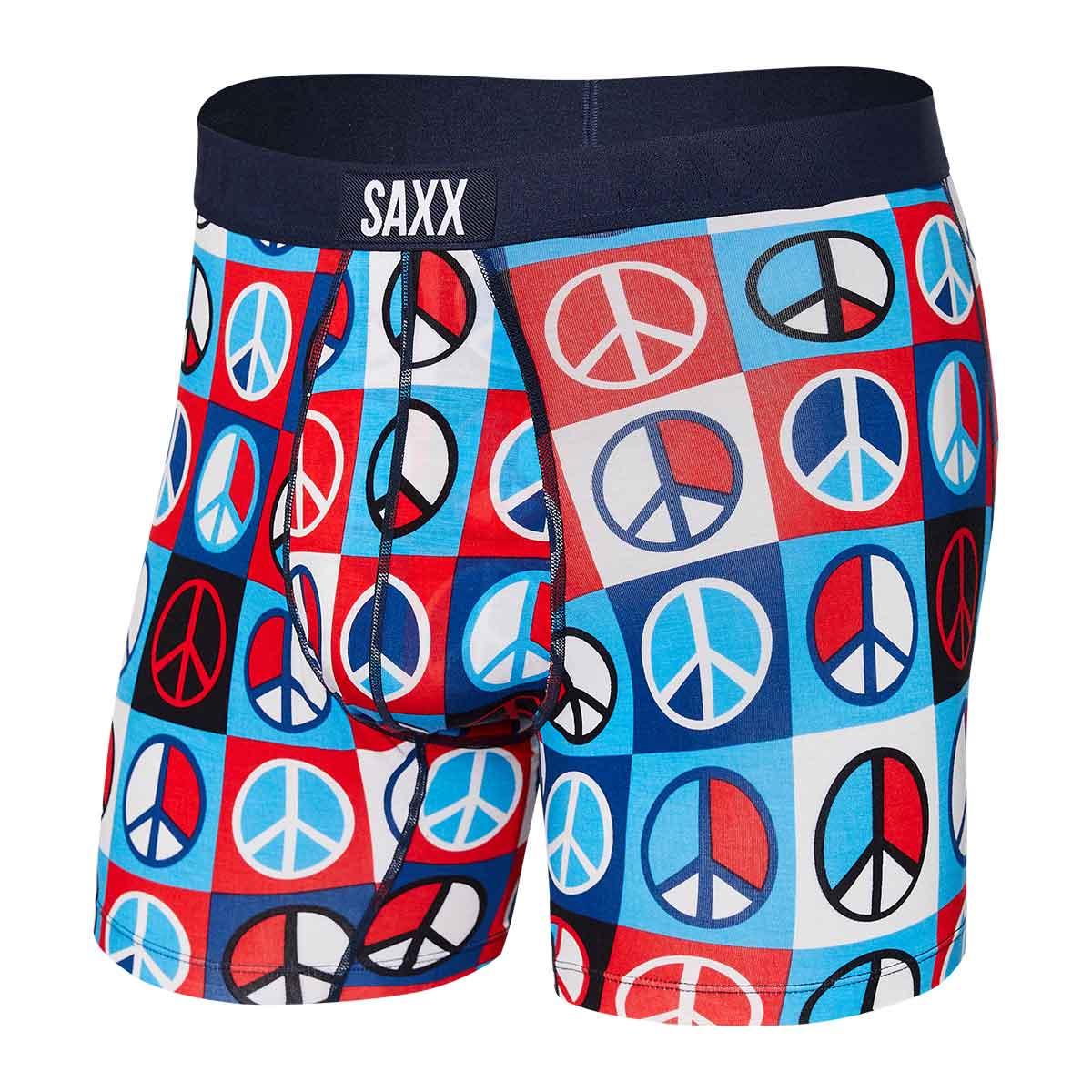 Saxx Vibe Boxer Brief Men's in Peace Y'all